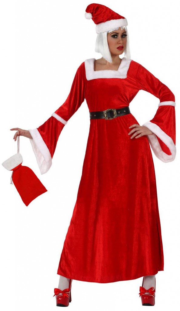 Robe mère noel déguisement de maman noel DPC